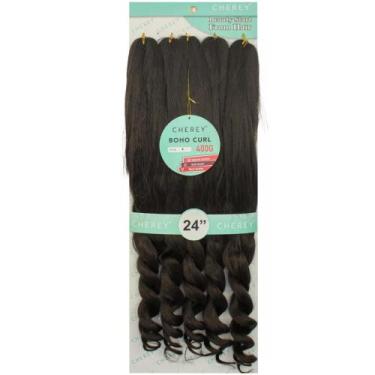Imagem de Cabelo Cherey Jumbo Boho Onda Francesa 400g - GM Hair, Castanho
