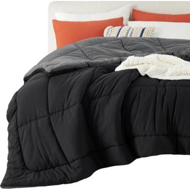 Imagem de Edredons Bedsure Queen Size  inserto de edredom preto/cinza  edredom a