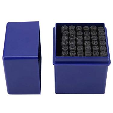 Imagem de Número de 36 Pcs e Conjunto de Socos de Cartas, Selos de Aço Conjunto de Punção para Estampagem Letra de Metal Alfabeto Número da Marcação da Ferramenta de Marcação de Jóias de
