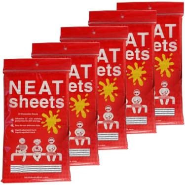 Imagem de Babadores descartáveis para adultos, crianças e idosos | Guardanapos adesivos para comer, uso pessoal, cuidados domésticos e empresariais, absorvente de derramamentos, repelente de manchas/líquidos,