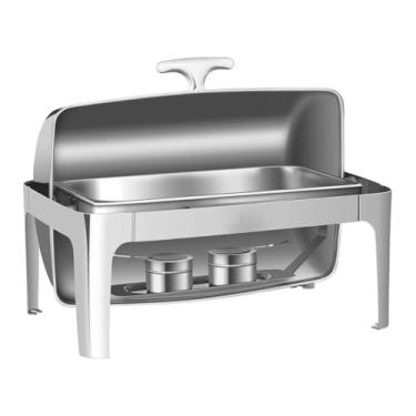 Imagem de Rechaud inox 1 cuba 13 Litros Banho-maria tampa giratória basculante Richoa