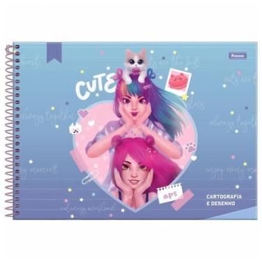 Imagem de Caderno Desenho Cartografia Amigas para Sempre Capa Dura - Foroni