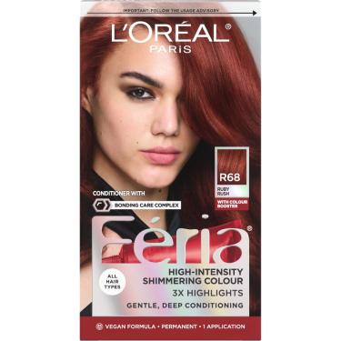 Imagem de Tintura para cabelo L'Oreal Paris Feria R68 Ruby Rush Permanent Color