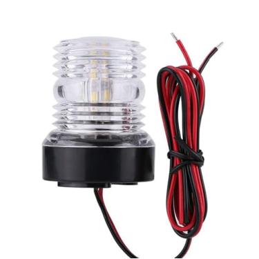 Imagem de ISURE MARINE Luzes de ancoragem de navegação de iate para barco, todas redondas 360° branco 12V LED luz do dia à prova d'água