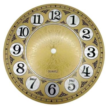 Imagem de Neroyaner Relógio de parede de substituição DIY vintage redondo mostrador digital pendurado relógio de parede 17,8 cm de diâmetro, fácil instalação, mostradores de relógio para artesanato, decoração