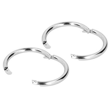 Imagem de Anel de Nariz de Touro Superficial Liso Com Trava Automática para Gado, Material de Aço, Prevenção de Lesões Acidentais, Ferramenta Agrícola Essencial, Vida útil Mais Longa,