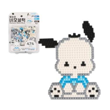 Imagem de Bandal & Neoul Monte seu próprio conjunto de blocos de pixel Pochacco oficialmente licenciado - 474 peças - atividade de promoção de criatividade e foco - Guia visual incluído