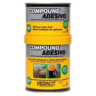 Imagem de Compound Adesivo A B 1 Kg Vedacit