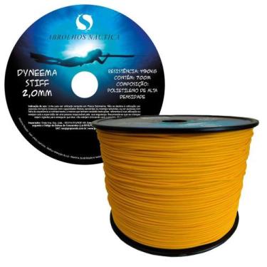 Imagem de Linha Dyneema Stiff 100% onda sports 2,0mm Gold 10 Metros - Abrolhos N