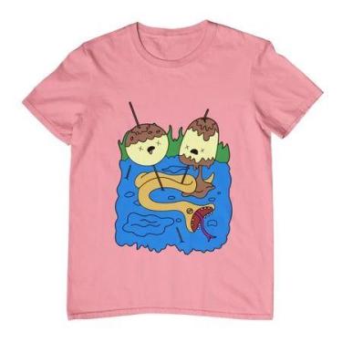Imagem de Camiseta Estampada Unissex Hora da Aventura Marceline e Princesa Jujub