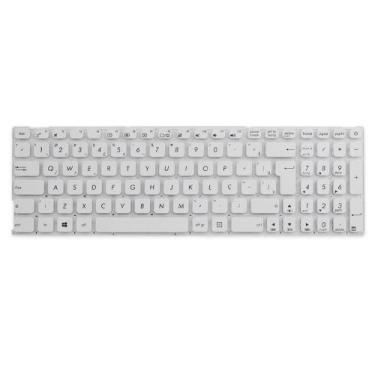 Imagem de Teclado para Notebook bringIT compatível com Asus X541SC ABNT2, Branco