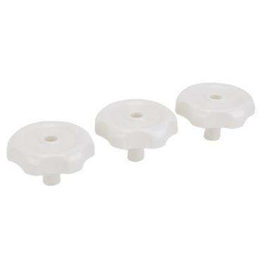 Imagem de Maçaneta de janela e ventilação, botão giratório de janela RV plástico ABS para um com um para carros (branco)