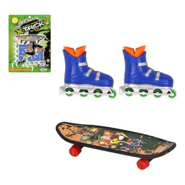 Imagem de Skate De Dedo E Patins De Dedo Radical X-trick Rodas Sortidos