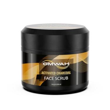 Imagem de OMWAH Esfoliante Facial De Carvão Ativado - Microdermoabrasão Sabonete Masculino (4,23 Oz)