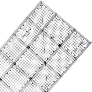 Imagem de Régua Corte 15x50cm Patchwork Cartonagem Scrapbook Sew Mate