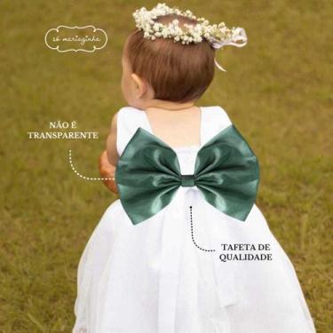 Imagem de Laço Estruturado Para Vestido Azul Branco Vermelho Rosa Lilas Verde Ch