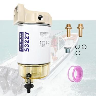 Imagem de LXXOFIZ Filtro Separador De Água Para Combustível Marítimo Motores Popa Mercury - S3277 Substitui Peças Oem S3227, 320R, 490R-Rac-0, 8-7948, 9-37882, 8-7922, 8-7922-