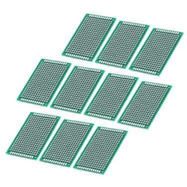 Imagem de Placa de Circuito PCB Universal para Soldinging - Protótipo Lamado de Dupla Face de 4 X 6 Cm Com 2,54 Mm de Orifício Ideal para o Edifício de Protótipo de Circuito Eletrônico