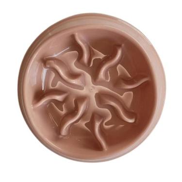 Imagem de Comedouro Lento Interativo Stark Slow Cães Cachorro Gato Pet, Rosé