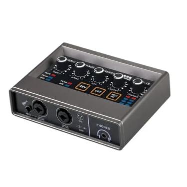 Imagem de TEYUN Interface De Áudio Usb Para Pc Com Modelo Touch, Pré-Amplificadores Microfone Audiobox 16 Bits/48 Khz Phantom Power Xlr 48 V Gravação Música, Transmissão Ao Vivo E Podcast