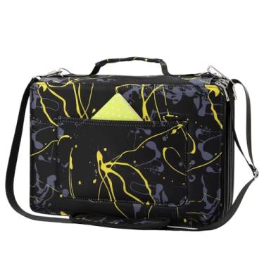 Imagem de Lbxgap Organizador De Lápis Cor Com 500 Compartimentos Individuais E Zíper - Bolsa Armazenamento Arte Para Pintores Artistas (Com Pequenos, Tinta Amarela)