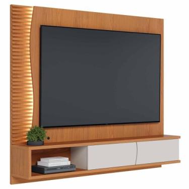 Imagem de Painel TV 65 Pol e Bancada Suspensa Sintra Freijó/Off White C05 - Mpoz