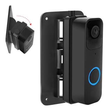 Imagem de Suporte de campainha ajustável (30° a 145°) para campainha Google Nest bateria/com fio, campainha de vídeo Blink, Wyze Doorbell V2/Pro, eufy Doorbell E340/S220, suporte de cunha de campainha para