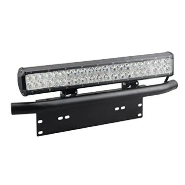 Imagem de Chusui Suporte de montagem da barra de luz de leds frontal Suporte da moldura da placa de licença Suporte de montagem da placa de licença para luzes off-road Lâmpadas de trabalho Barras de iluminação