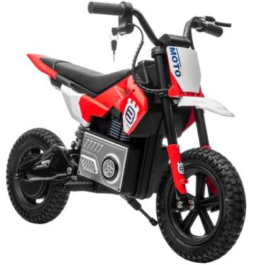 Imagem de Moto Elétrica Infantil 24v Moto Cross 380w 8km/h Unitoys Vermelha