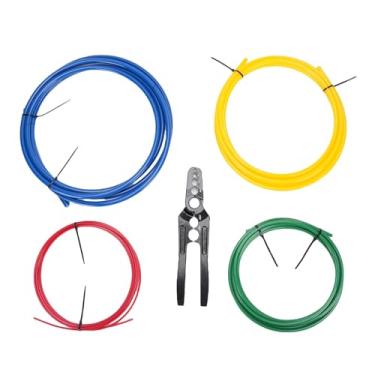 Imagem de Jiawu Protetor de Tubo de Cobre e Kit de Alicate de Reparo de Tubo, Dobradores de Tubos de Cobre de Ar Condicionado, 1/4in 3/8in 1/2in 5/8in, 4pcs Tubos Round Tool para HVAC