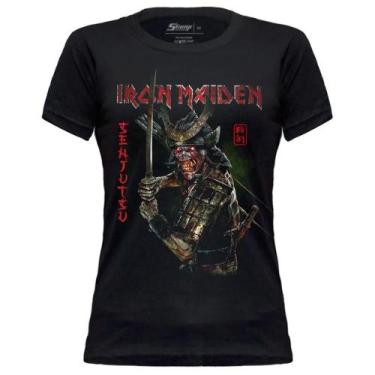 Imagem de Camiseta Baby Look Feminina Iron Maiden  Rock Estiloso  Marca Stamp Al