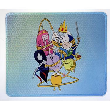 Imagem de Adventure Time Mouse Pad Anime 12 x 25 polegadas Tapete personalizado para jogos Finn Jake