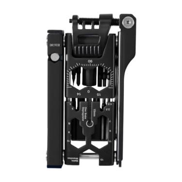 Imagem de Deevoka Kit de reparo de bicicleta 38 em 1, ferramenta multifuncional para ciclismo, com 7 bits atraentes intercambiáveis ​​e alavanca de corrente portátil