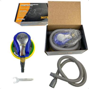 Imagem de Lixadeira Rokit Roquite Pneumática Roto Orbital 6 Polegadas Aspirada -