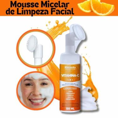 Imagem de Mousse Micelar Espuma de Limpeza Facial Vitamina C 150ml - rhenuks