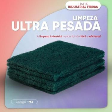Imagem de Esponja Fibra Ultra Pesada kit com 3 unidades - FLORA
