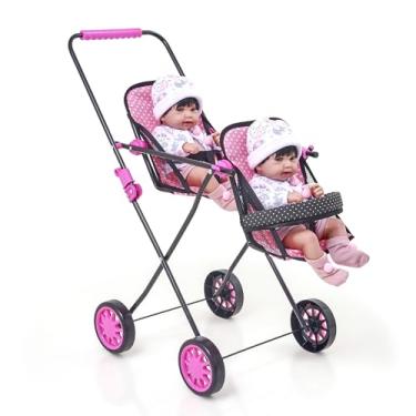 Imagem de Carrinho de Boneca Gêmeos Veneza Simples Coração