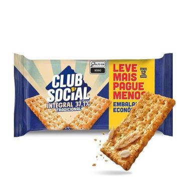 Imagem de Biscoito Club Social Integral Tradicional Embalagem Econômica 288g