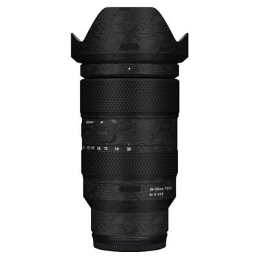 Imagem de 35 150 Película protetora para lente de câmera película protetora adesivo anti-arranhões adequado para Tamron 35-150 mm F2-2.8 adequado para Nikon Mount (Wave Black)