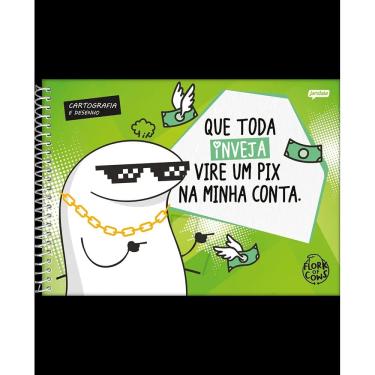 Imagem de Caderno Desenho 80 Folhas Flork Jandaia 6100