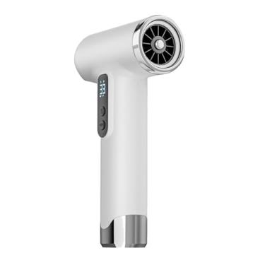 Imagem de Bewinner Viagem para Cabelos Sem Fio, 100000 Rpm de Alta Velocidade e Ultra Quiet 45dB, Secador de Cabelo Portátil Com Bico Magnético para o Salão de Viagem Em Casa, 8h de Comprimento de (Branco)