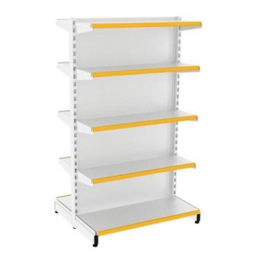 Imagem de Gôndola Central Dupla Face Prateleira 1 Inicial - ELITE AÇO