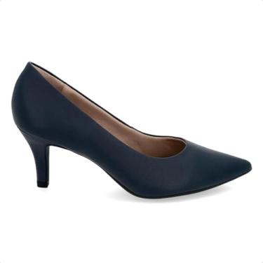 Imagem de Scarpin Usaflex Feminino Casual Salto Fino New Blue Ep11001003 36