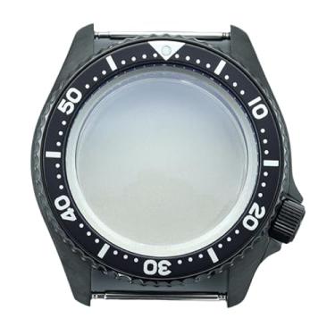 Imagem de FEIYASHI Caixa de relógio de aço inoxidável de 42,5 mm, bisel de cerâmica, vidro de safira para NH35 NH36/34, peças de relógio de coroa 3,8, NH35 NH34/36/38 Movimento + Anel Capítulo Verde 4, Caixa de