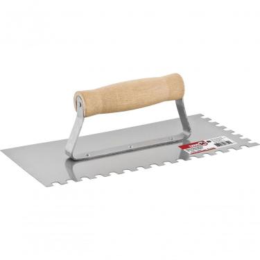 Imagem de Desempenadeira Aço Dentada 12,0x25,5cm Cabo Madeira Fechado