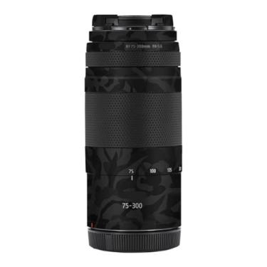 Imagem de Adesivo para lente de câmera 75-300 4-5.6 Película protetora para Canon RF 75-300 mm F4-5.6 (Shadow Camo Black)