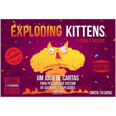 Imagem de Jogo Exploding Kittens Para a Galera Galapagos - 120 Cartas