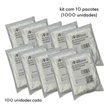 Imagem de 1000 Botinha Plástica Protetor Dos Pés Propé Transparente  - Aradesc, 