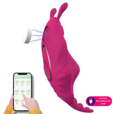 Imagem de Vibrador Calcinha Vibratória com Aplicativo Bluetooth Casal 9 Velocida