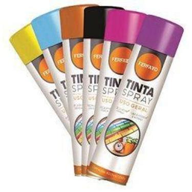 Imagem de Tinta spray uso geral violeta claro 400ml - ferfatto onu1950 - Chemico
